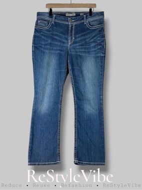 BKE Women’s Size 36 R 36R Denim Jeans Harper Fit Stretch Bootcut Style